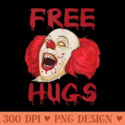 free hugs halloween evil killer scary clown horror - png clipart for graphic design