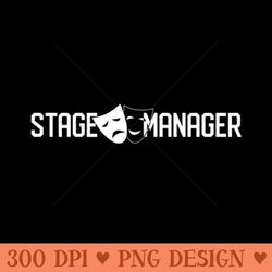 stage manager comedy drama theatre production crew uniform - design png template