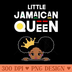 little jamaican queen girls jamaican pride jamaica - high quality png download