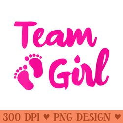 s gender reveal party team girl pregnancy announcement - clipart png