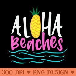 aloha beaches hawaii beach summer vacation men - png prints