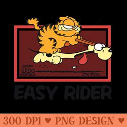 garfield vintage easy rider sweatshirt - ready to print png designs