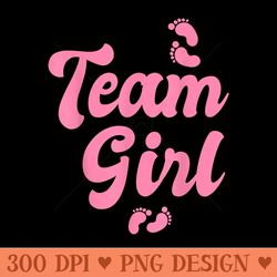 team girl gender reveal baby shower - png download