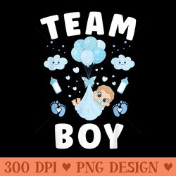 team team girl baby party gender reveal announcement - png graphics