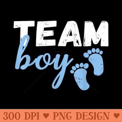 team gender reveal cute baby shower - png download