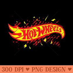 hot wheels shattered logo - trendy png designs