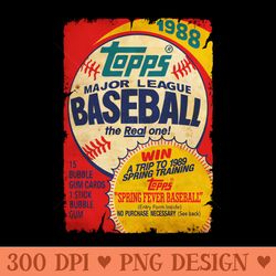 vintage baseball topps cards retro - clipart png