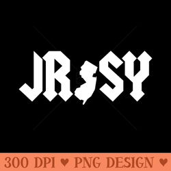 jersey rocks classic - printable png images