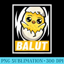 cute kawaii balut philippines filipino asian street food - sublimation patterns png