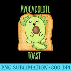 avocado axolotl avocadolotl toast - png file download