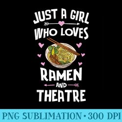 ramen and theatre anime for n girls - png download illustration