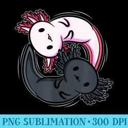 axolotls ying yang meditation yoga axolotl lover - unique sublimation patterns