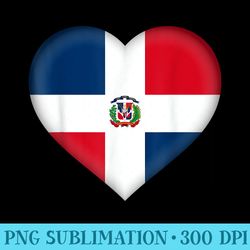 i love dominican republic dominican flag heart outfit - transparent png artwork