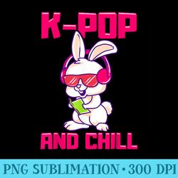 kpop and chill music lover korean bunny merchandise - png download website