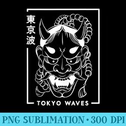 japanese demon hannya oni mask drawn minimalistic japan art - sublimation backgrounds png