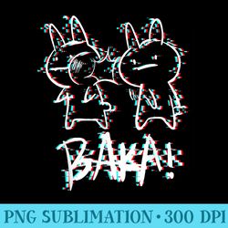 japanese vaporwave baka rabbit anime manga - png file download