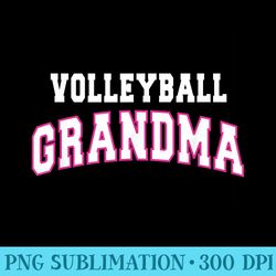 volleyball grandma mothers day idea tshirt - transparent shirt design