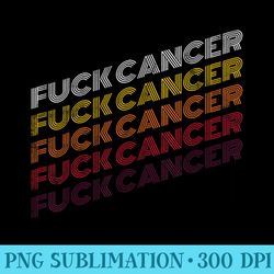 fuck cancer vintage retro breast cancer awareness - png vector download