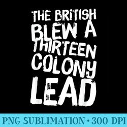 the british blew a thirteen colony lead - high resolution png graphic