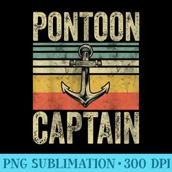 funny fathers day pontoon boat pontoon captain - high quality png artwork