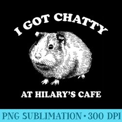 i got chatty at hilarys cafe chatty wednesdays guinea pig - png graphic resource