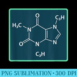 molecular structure of caffeine chemistry for coffee lovers - png clipart download