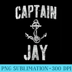 mens funny personalized boating first name captain jay - transparent png collection