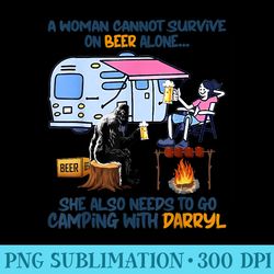 she also needs to go camping with darryl t camper - download high resolution png