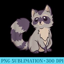 kawaii raccoon - png art files