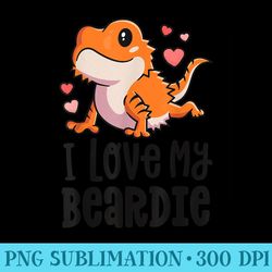 bearded dragon for girls i love my beardie - printable png graphics