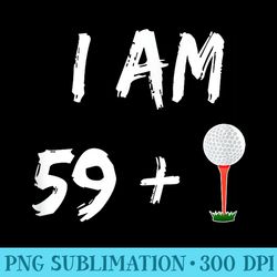 60th birthday golf golfer golf ball party - download png graphic