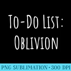 todo list oblivion - high resolution png picture