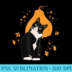 tuxedo cat meow thanksgiving black cat cute tuxie lover - unique sublimation patterns