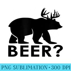 funny drinking bear deer beer funny - high quality png files