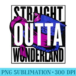 straight outta wonderland mad hatter hat - png download graphic