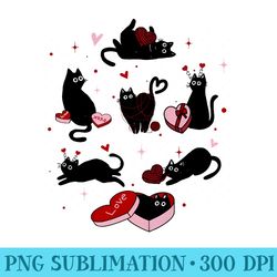 black cat valentines day be mine valentine xoxo sweatshirt - exclusive png designs