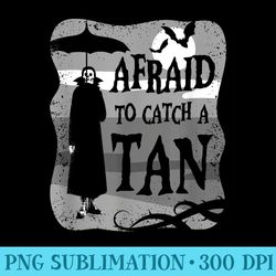 summer goth afraid to catch a tan at the beach - unique sublimation png download