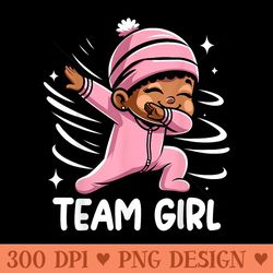 gender reveal party team girl baby announcement - free png download