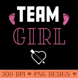 team girl gender reveal party cute baby shower - png clipart download