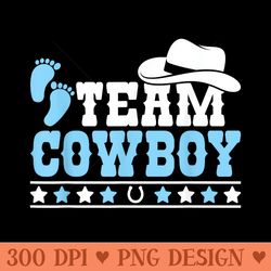 team cowboy baby gender reveal outfit team gender reveal - png clipart