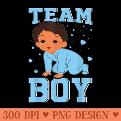 team baby party gender reveal announcement - png download