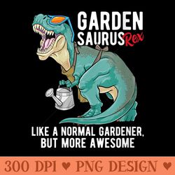 s gardensaurus rex dinosaur gardener saurus t rex funny dino - png graphics
