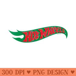 hot wheels logo christmas lights - digital png artwork