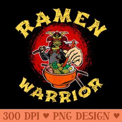 ramen warrior, noodle, cute japanese food, kawaii - high quality png files