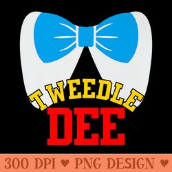 tweedle dee dum funny matching halloween costume for couples premium - free png download