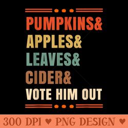 vote him out halloween pumpkin 2020 election - high quality png files