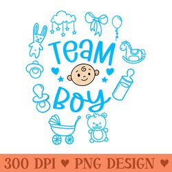 baby shower party favors for team gender reveal - high resolution png designs