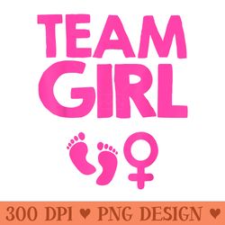 gender reveal team girl baby reveal future parent - png download
