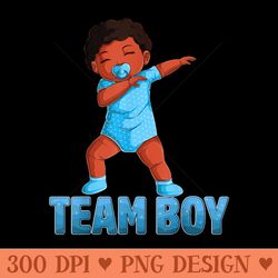 gender reveal party team baby announcement men - design png template