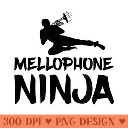 mellophone ninja marching band camp member section - png download with transparent background